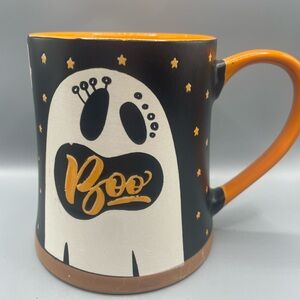Eli And Ana HALLOWEEN GHOST BOO Retro Coffee Mug With Stars NEW